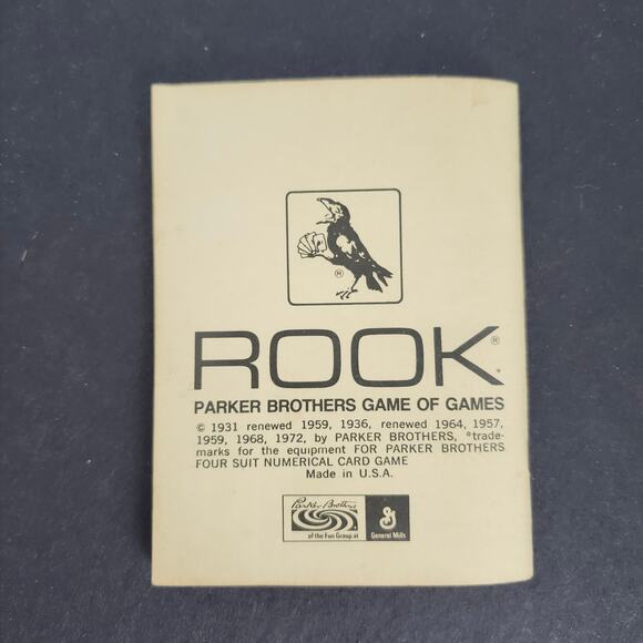 Parker Brothers Vintage Rook Card Game 1972 Blue Box Edition Instruction Book - Picture 6 of 7